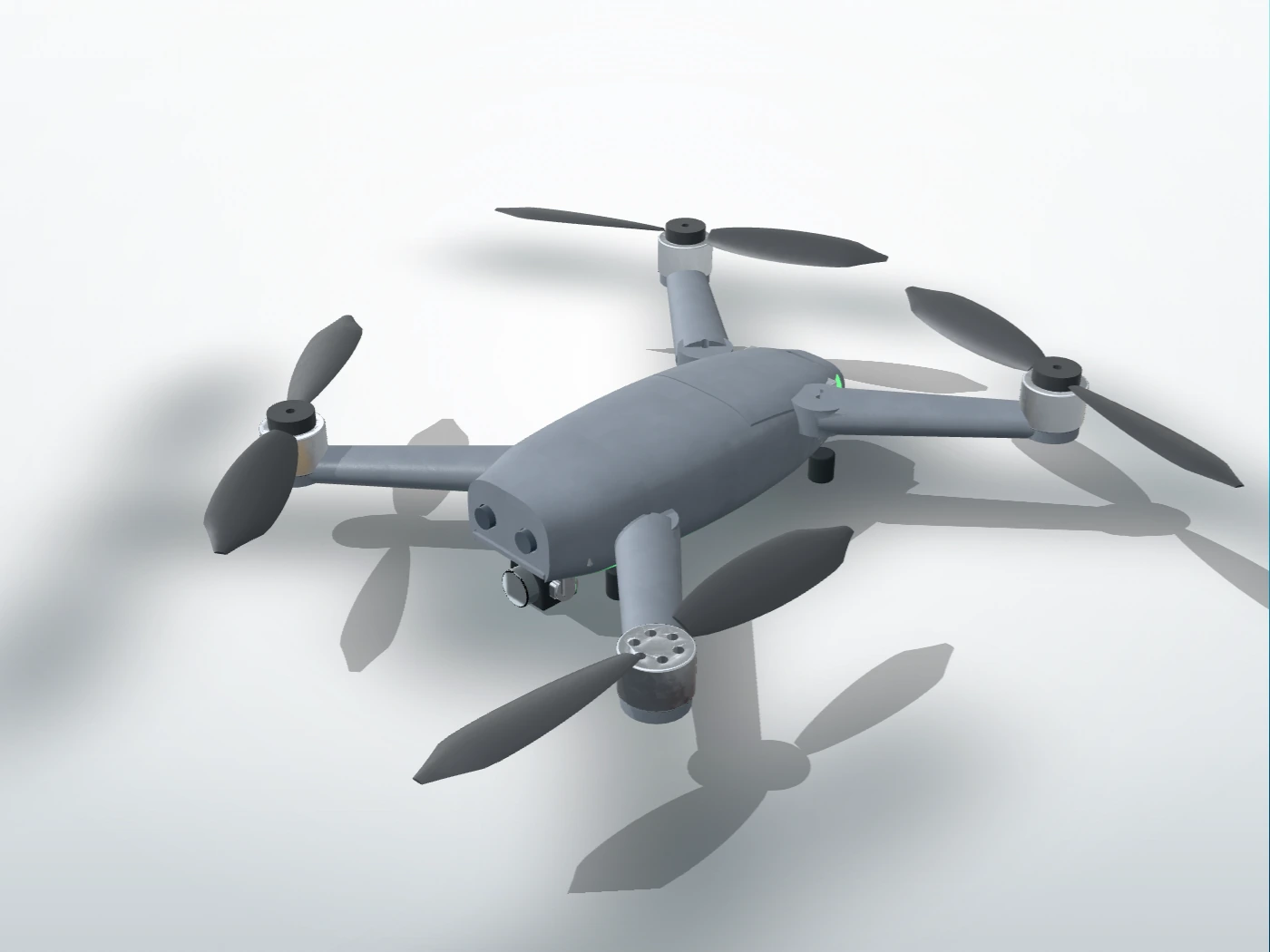 RD-D1 katlanır drone 3D modeli