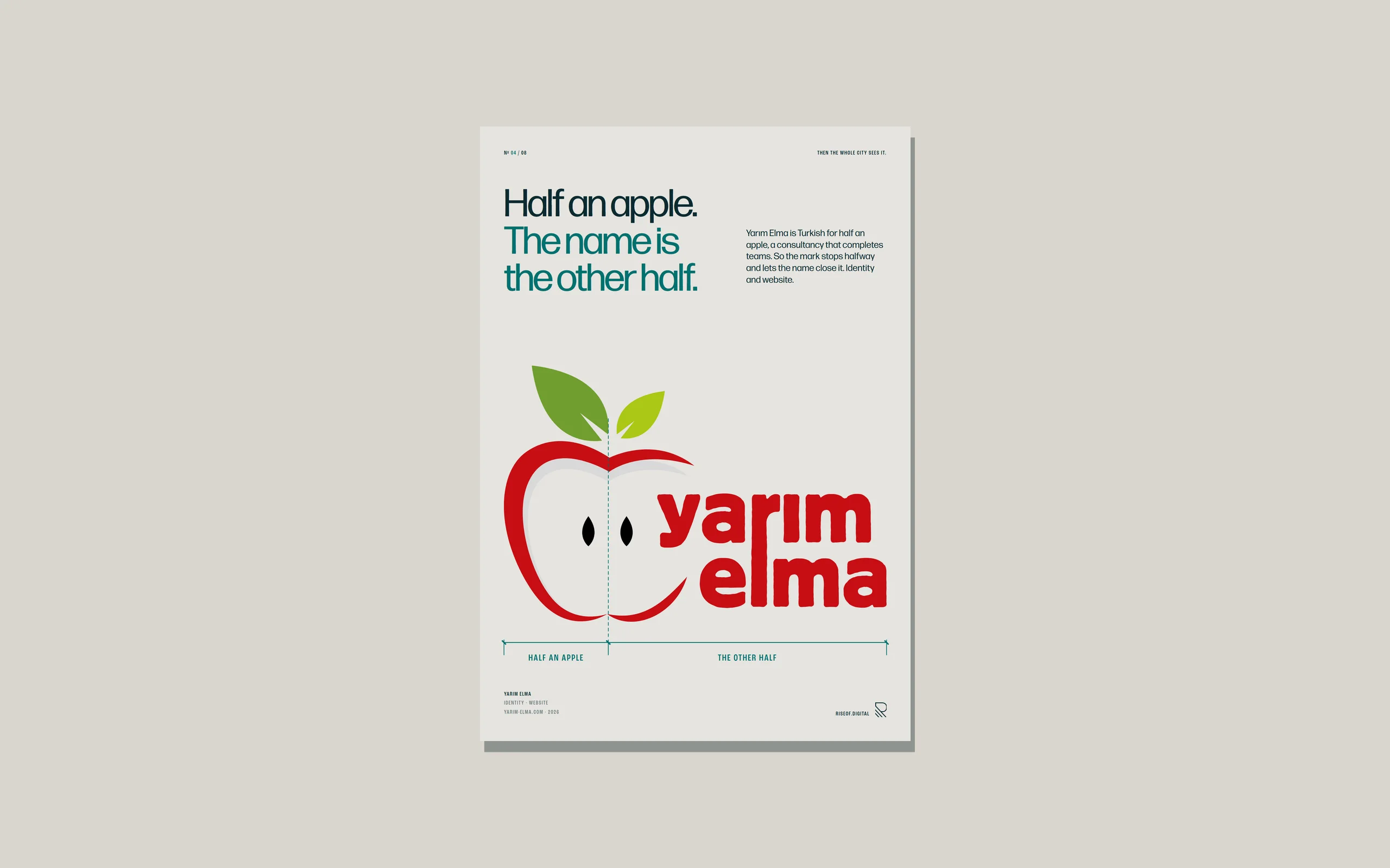 Yarım Elma case poster from the Rise of Digital series
