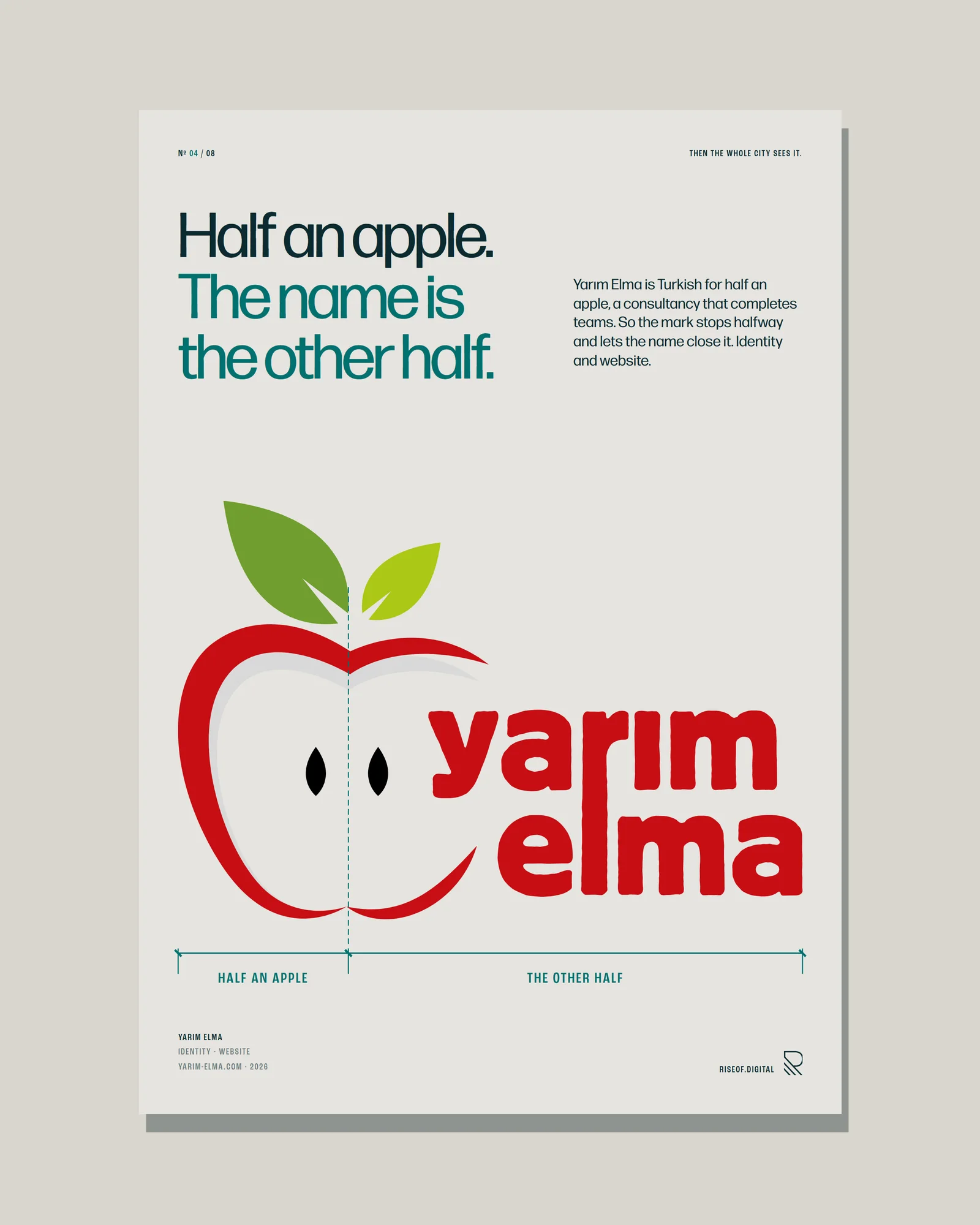 Yarım Elma case poster from the Rise of Digital series